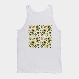 Sunflower Pattern Tank Top